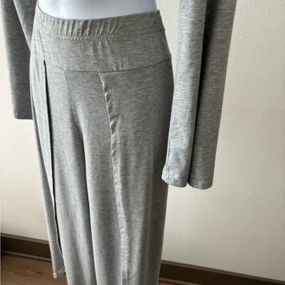 Two Piece Pant Set Medium Crop Top Flare Pants Split Fairy Festival Streetwear - Picture 11 of 11